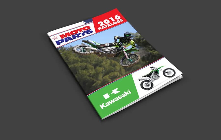Kawasaki motosporta drukas dizains