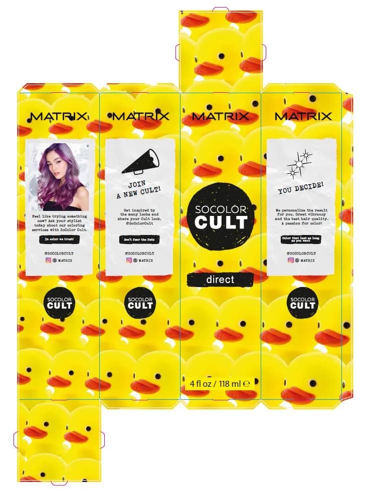 Matrix SoColor Cult mazumtirdzniecības banera dizains