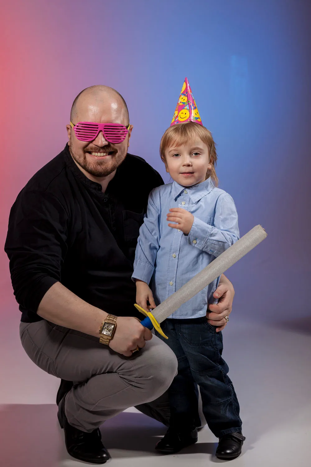 Ģimenes portretu fotosesija Rīgas studijā, 20. foto