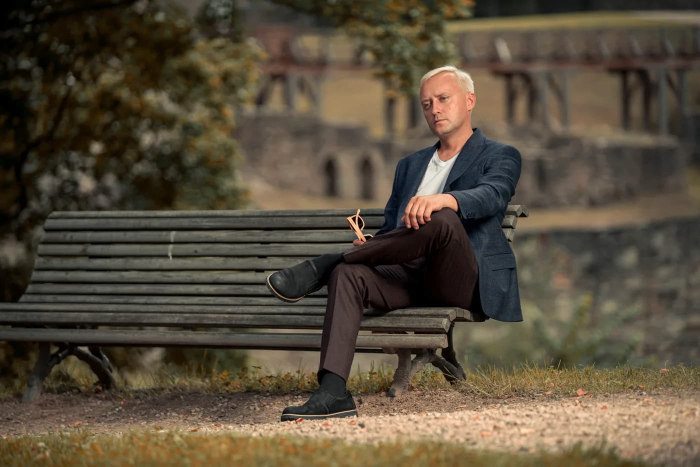 Vīriešu portretu fotosesija Rīgas studijā, 35. foto