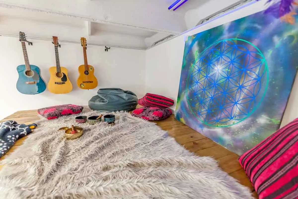 Inside the studio