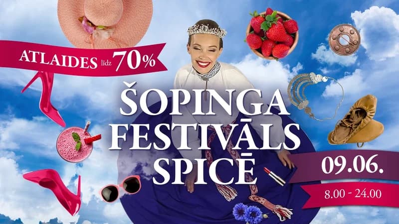Spice iepirkšanās festivāla 20 sekunžu animēta reklāma