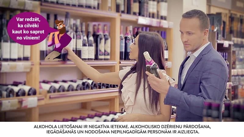 Vinzinis vīna veikala reklāmas video
