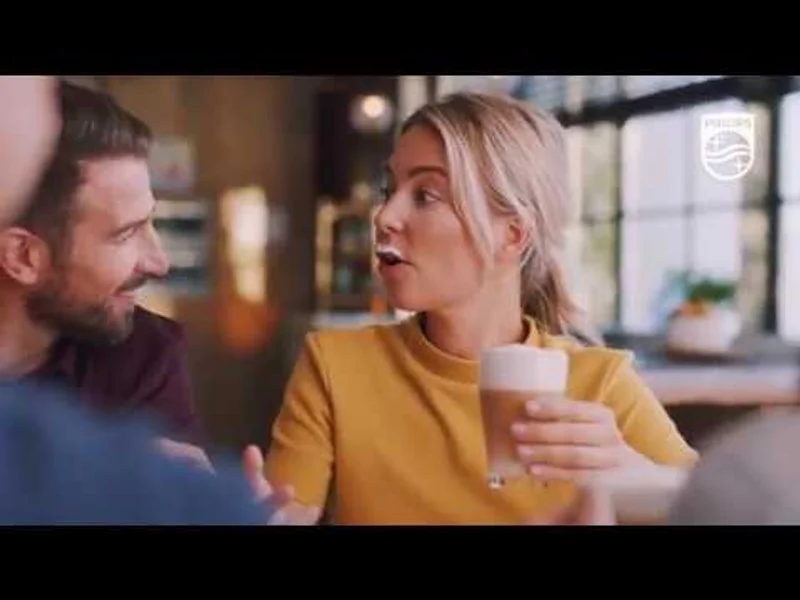 Philips SteamGoPlus LatteGO 30 sekunžu reklāma, krievu valodas versija