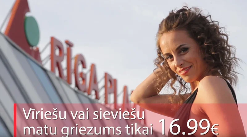 HairRiga hair salon advertising video