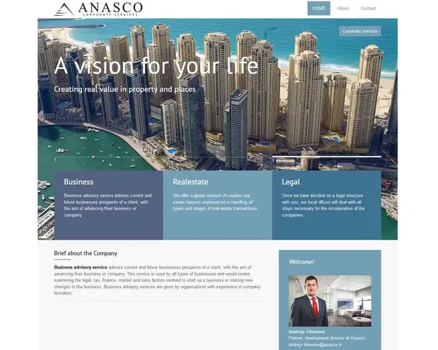 Anasco website screenshot