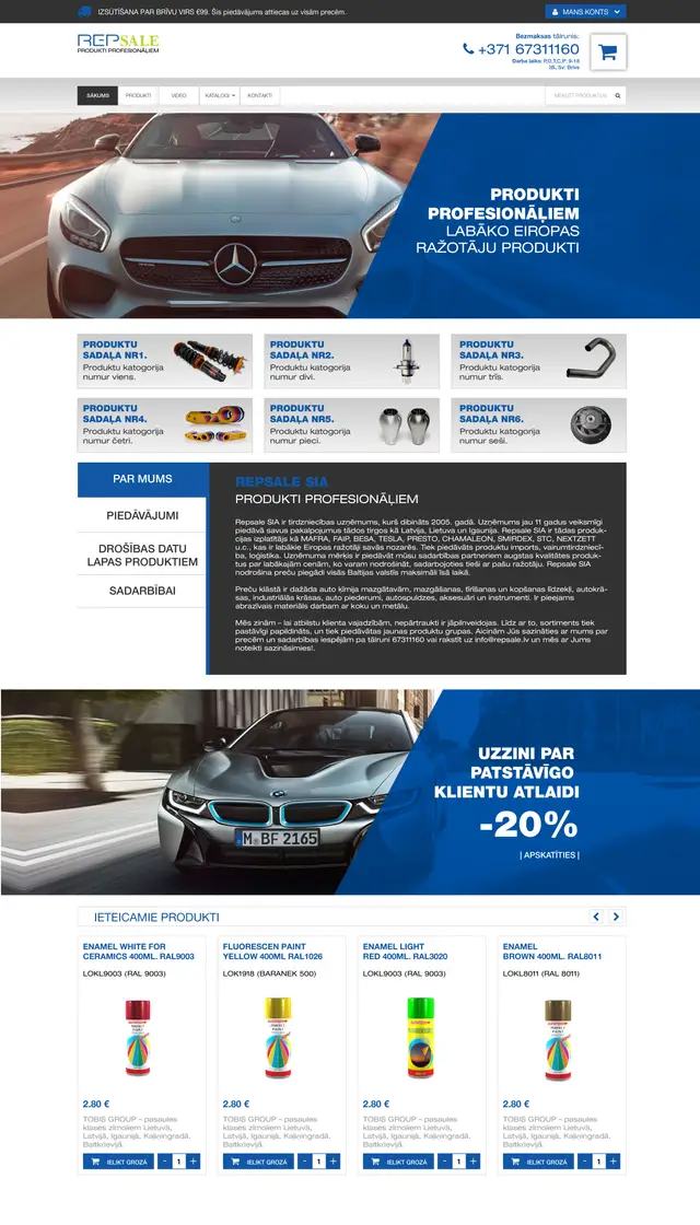 Auto Website Design website screenshot