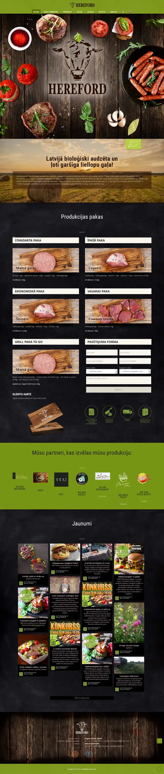 Hereford website screenshot
