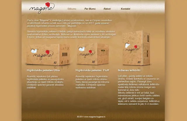 Magone website screenshot
